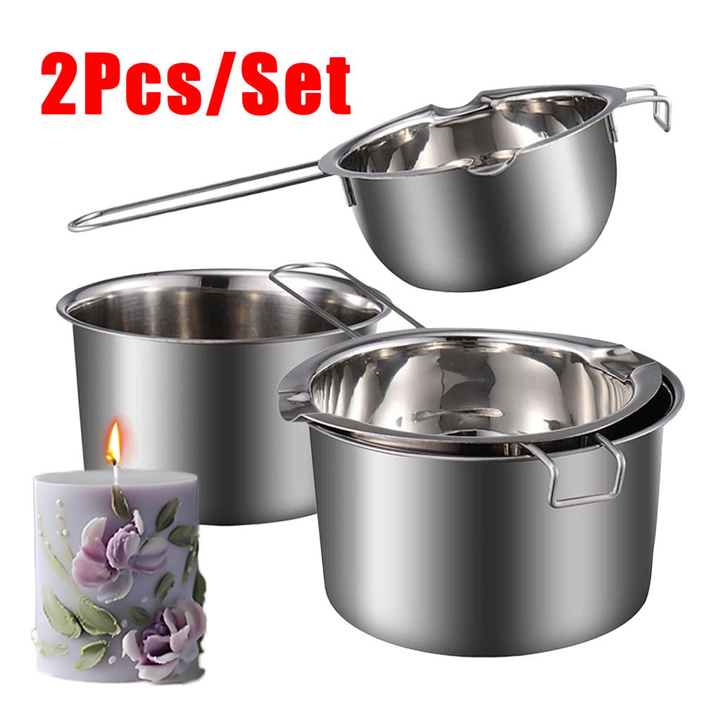 Candle Making Kit For Beginners - 2 unids/set de crisol de cera