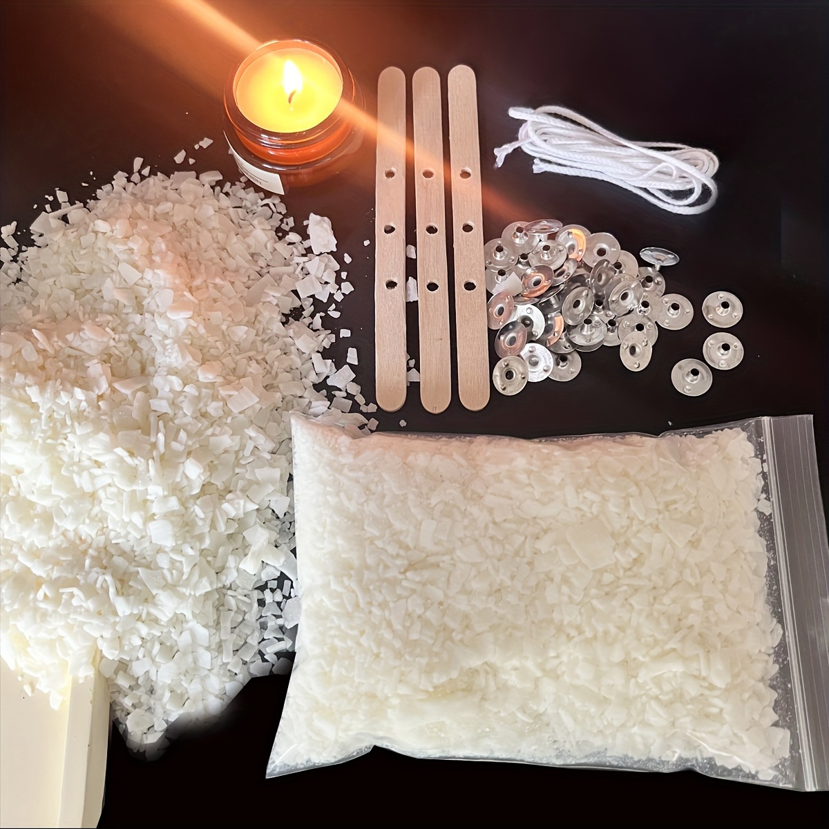 Candle Making Kit For Beginners - Kits para hacer velas, 100G, cera