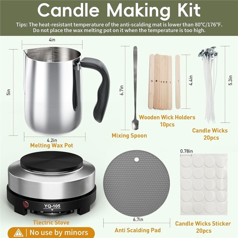 Kit para hacer velas A96K con  - Candle Making Kit For Beginners reseña y precio