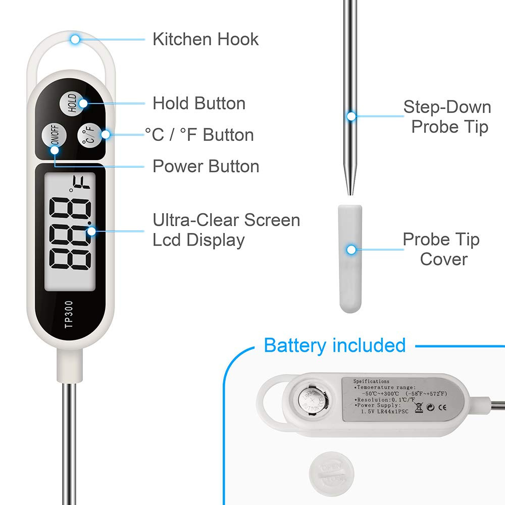 Termómetro Digital de Alimento - Thermometer Candy Candle reseña y precio