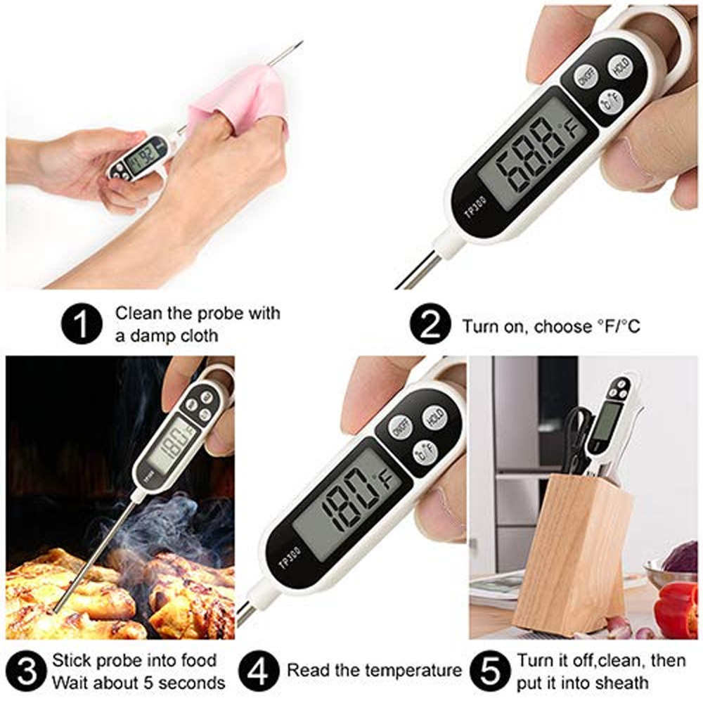 Termómetro digital para carne  - Thermometer Candy Candle reseña y precio